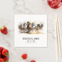 Rustic Wild Horses Farm Equestrian Country Wedding