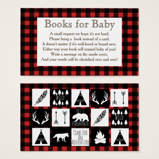 Rustic Wilderness & Animals Buffalo Check Plaid (Front & Back)