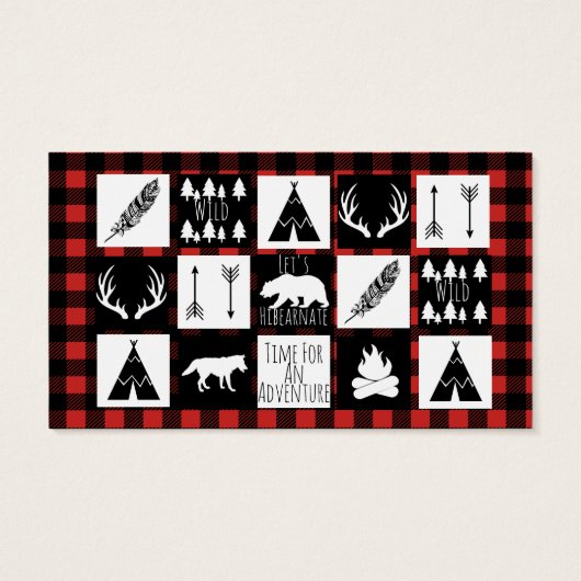 Rustic Wilderness & Animals Buffalo Check Plaid (Back)