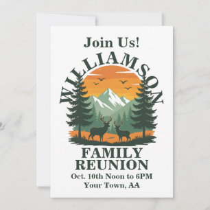 Rustic Wilderness Family Reunion Holiday Card