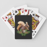 Rustic Wilderness Squirrel Playing Cards at Zazzle
