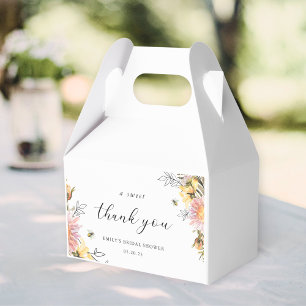 Rustic Wildflower a Sweet Thank You Bridal Shower Favor Boxes