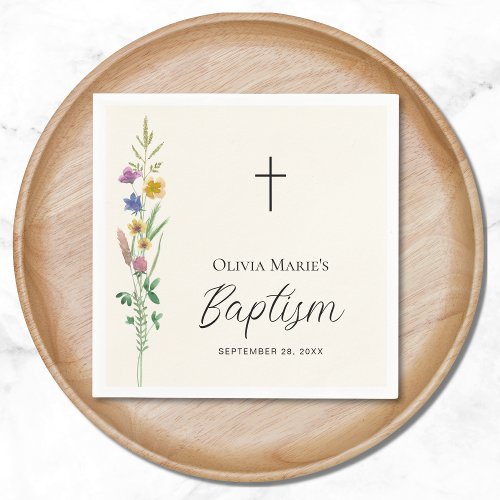 Rustic Wildflower Baptism 