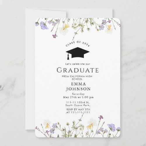 Rustic Wildflower Boho Graduation Party