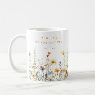 Rustic Wildflower Bridal Shower Coffee Mug