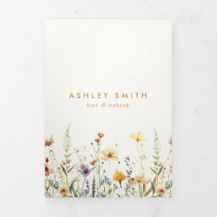 Rustic Wildflower Brochure Tri-Fold Program