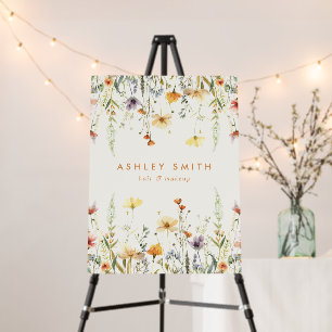 Rustic Wildflower Business Sign