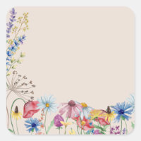 Rustic Wildflower Charm Blank