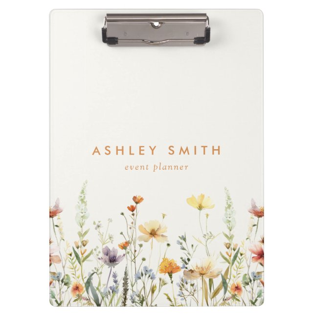 Rustic Wildflower Clipboard (Front)