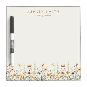 Rustic Wildflower Dry Erase Board