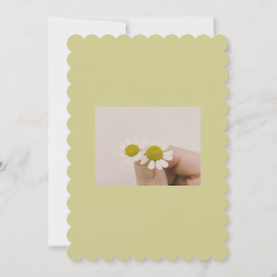 Rustic Wildflower Flat Card – Minimalist Thank You