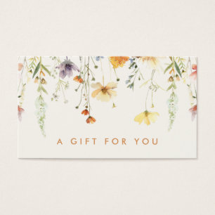 Rustic Wildflower Gift Card