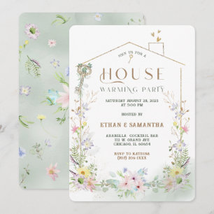 Rustic Wildflower Housewarming Party Template