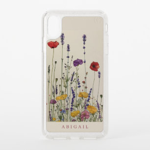 Rustic Wildflower Monogram Speck iPhone XS Max Case
