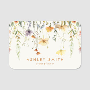 Rustic Wildflower Name Tag