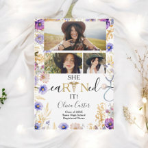 Rustic Wildflower RN Nurse 4 photos Graduation 