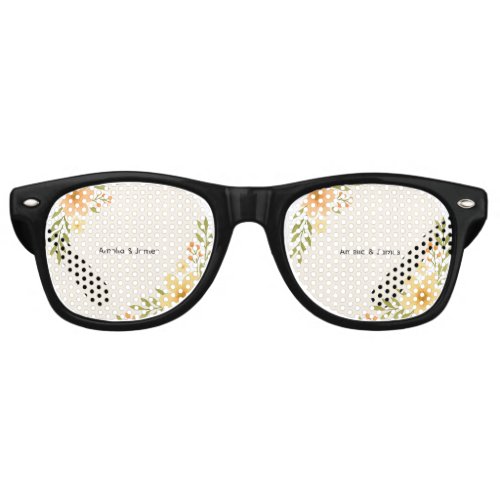 Rustic Wildflower Wedding Sunglasses