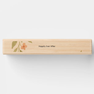 Rustic Wildflower Wedding Topple Tower Game