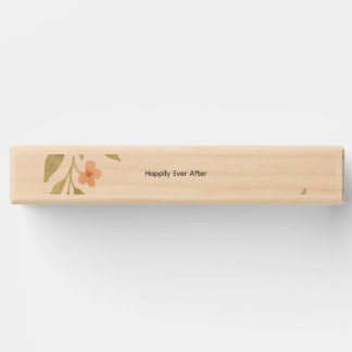 Rustic Wildflower Wedding Topple Tower Game