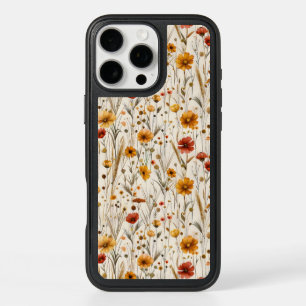Rustic Wildflowers - Boho Fall Floral Pattern iPhone 16 Pro Max Case