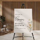 Rustic Wildflowers Cream Bridal Shower Welcome Foam Board<br><div class="desc">This modern,  stylish welcome sign,  featuring watercolor wildflowers & custom text would make a wonderful addition to your bridal shower celebration! Easily add your details by clicking on the "personalize" option.</div>