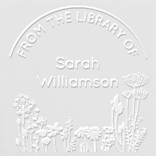 Rustic Wildflowers Modern From The Library Of  Embosser (Design)