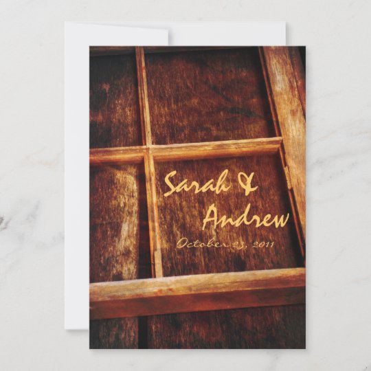 Rustic Window Frame Wedding Invitation | Zazzle.com