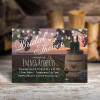 Rustic Wine Barrel Country Vineyard Bridal Shower