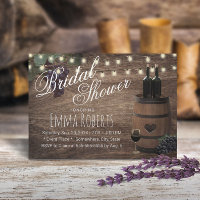 Rustic Wine Barrel Country Winery Bridal Shower