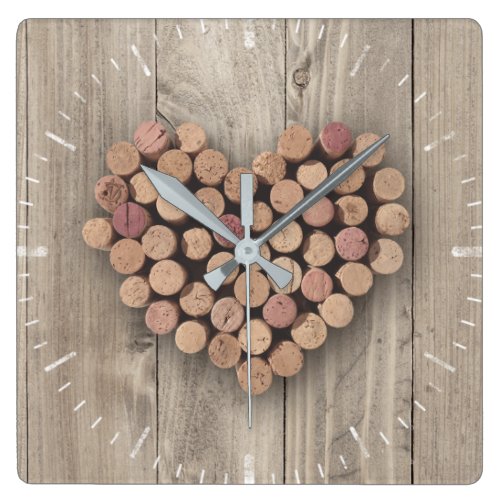 Rustic Wine Cork Clock
