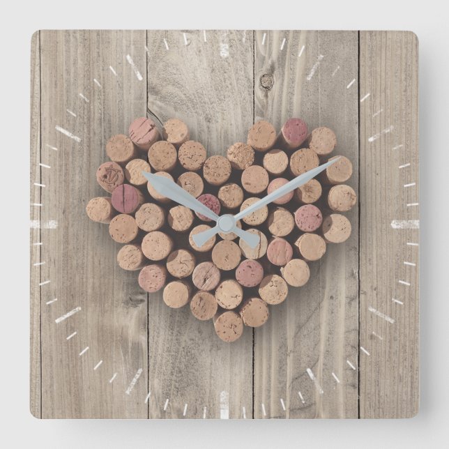 Rustic Wine Cork Clock (Front)
