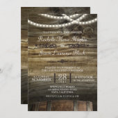 Rustic Winery Wedding Invitation (Front/Back)