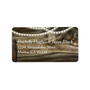 Rustic Winery Wedding Medium label