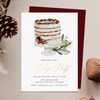 Rustic Winter Cake Holiday Party