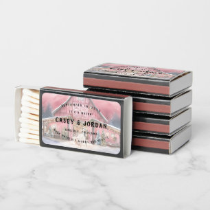 Rustic Winter Christmas Barn Wedding Matchboxes
