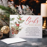 Rustic winter Christmas foliage book request Enclosure Card<br><div class="desc">For more advanced customization of this design,  simply select the "Customize It" button above!</div>