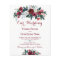Rustic winter floral BUDGET wedding invitation