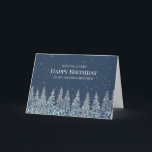 Rustic Winter Forest Happy Birthday Brother Card<br><div class="desc">A happy birthday card for your amazing brother this year with a rustic winter scene of a snow covered forest.</div>