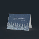 Rustic Winter Forest Happy Birthday Grandson Card<br><div class="desc">A happy birthday card for your amazing grandson this year with a rustic winter scene of a snow covered forest.</div>