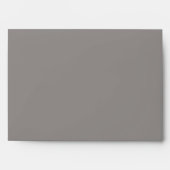 Rustic Winter | Grey Wedding Invitation Envelope (Front)