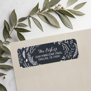Rustic Winter Holiday Address Labels