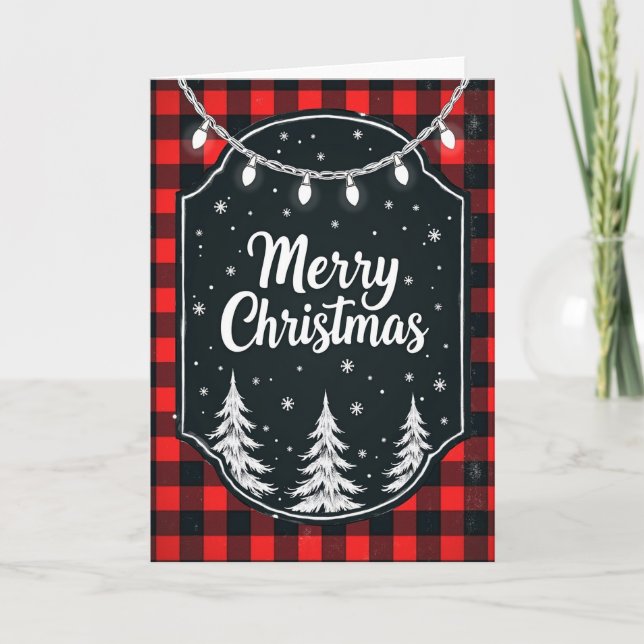 Rustic Winter Lights Card (Front)