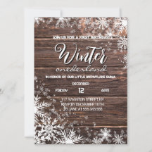 Rustic Winter onederland 1st Birthday