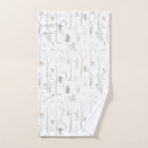 Rustic Winter Pine Tree Bath Towel Set Zazzle