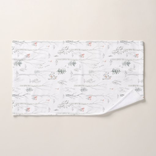 Rustic Winter Pine Tree Bath Towel Set Zazzle