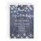 Rustic winter snowflakes engagement party