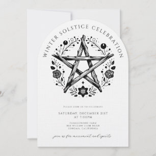 Rustic Winter Solstice Invitation