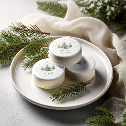 Rustic Winter Wedding Green ID1049 Chocolate Covered Oreo