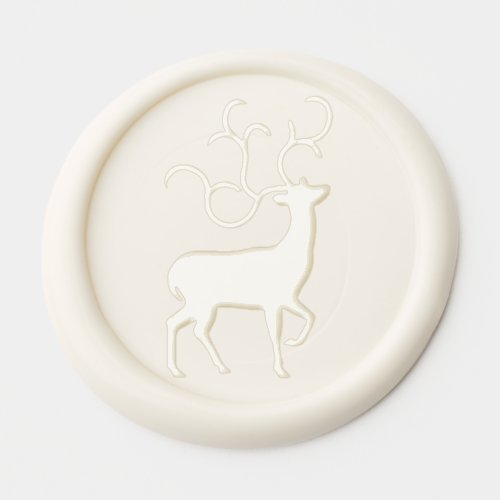 Rustic Winter White Reindeer Wax Seal Sticker Rustic Winter White Reindeer Wax Seal Sticker