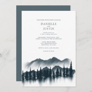 Rustic Winter Wonderland Wedding Invitation